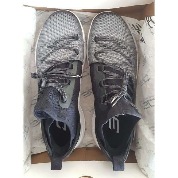 UNDER ARMOUR CURRY 5 'Black White' Basketball Shoes Sneakers - Picture 7 of 9